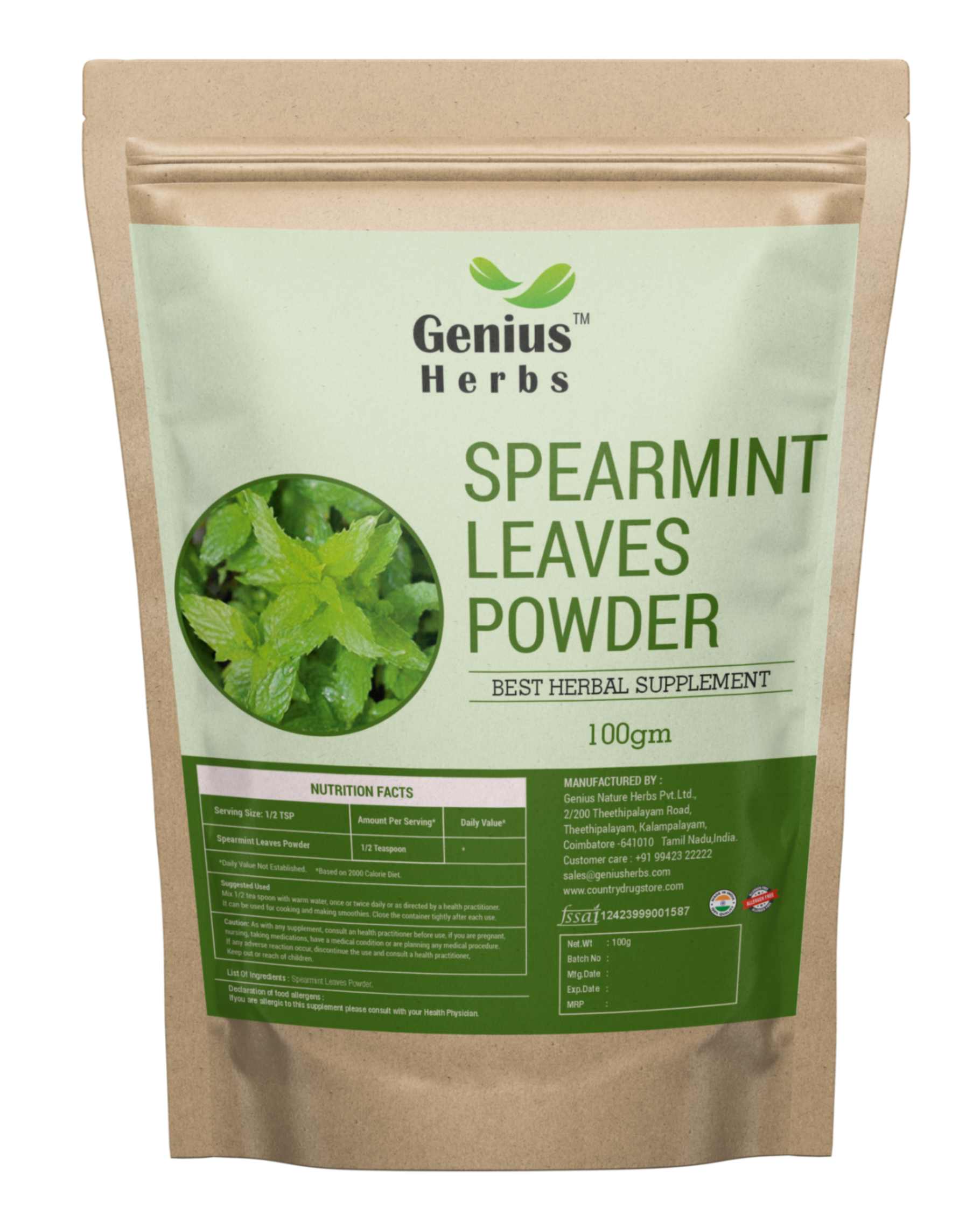 Spearmint Powder  Wholesale Manufacturer & Supplier in India